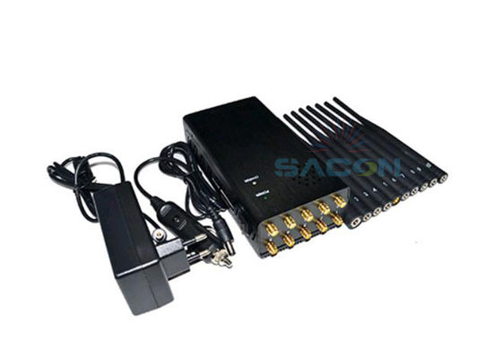Interruptor de sinal de alta potência de 10W com bateria de 8000mAh e isolador de telefone celular portátil de alcance de interferência de 30m
