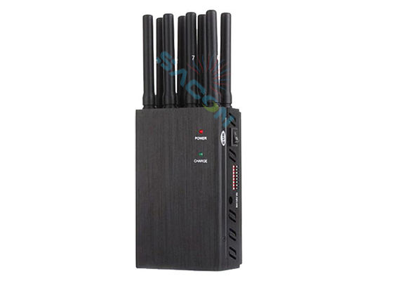 8 Bandas Portable Mobile Phone Jammer com 20m Range e Bandas Ajustáveis para GPS Wifi Bloqueio