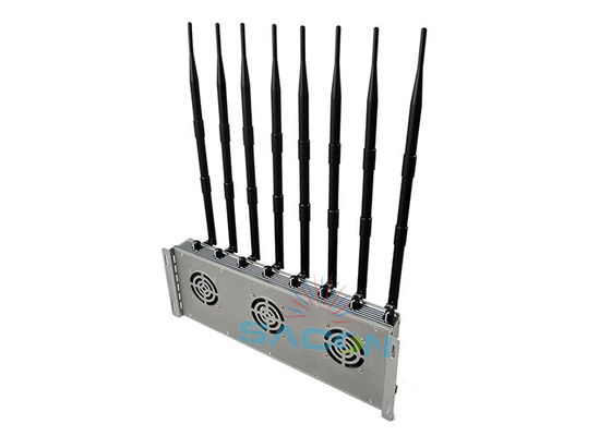 Interruptor de sinal 5G de alta potência de 40W com 8 antenas e alcance de 80 metros para áreas seguras