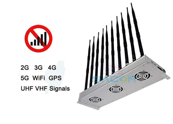 Interruptor de sinal 5G interno com 10 antenas e alcance de raio de 30 m para operação contínua de 24 horas