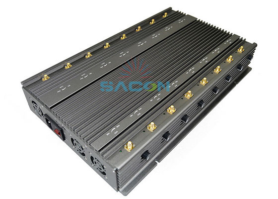 16 Antenas Bloqueador de Sinal 5G com Potência de Saída de 100W e Raio de Bloqueio de 80m
