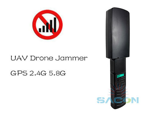 Peso leve 2.4G 5.8G GPS 500m Drone portátil Jammer de sinal