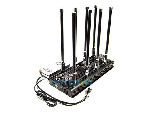 1 km de distância UAV Drone Radio Jammer 8 bandas com 150w de alta potência