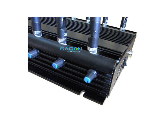 30W Potência de Saída 12 Canais Bloqueador de Sinal Sem Fio com Design de Adaptador de Carro para Bloqueio de Celular em Prisão