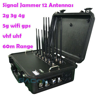 56W 12 Antenas 868MHz Bloqueador de Sinal 5G para Bloqueio Multifrequência