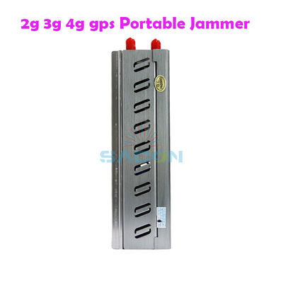 8000mAH Bateria 15m Range Portable Jammer de sinal de telefone celular com 8 antenas para proteção aprimorada