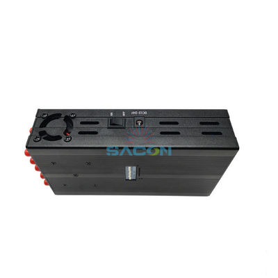 10 bandas interferente de sinal portátil com raio de 20m para bloqueio de telefone celular