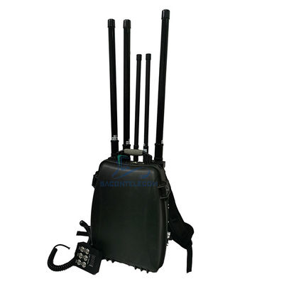 100w GPS Wi-Fi Mochila UAV 2.4km Drone Jammer de sinal