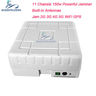 150W Jammer de Sinal GPS WiFi de Alta Potência com 11 Canais e Design à Prova d'Água para Bloqueio de Celular