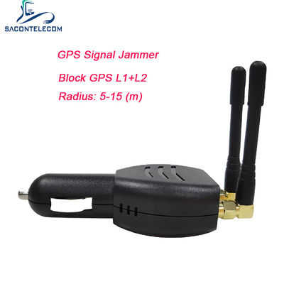 Mini Bloqueador GPS ISO9001 com Antena Omni de 15m de Distância, Leve para Acendedor de Cigarros de Carro 12V-24 DC