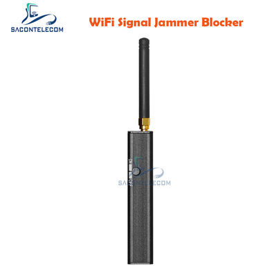1200mAh Bateria 10m Raio de interferência 2 Antenas GPS Jammer Wifi GPS Blocker dispositivo portátil de interferência de sinal
