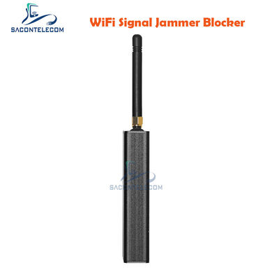 1200mAh Bateria 10m Raio de interferência 2 Antenas GPS Jammer Wifi GPS Blocker dispositivo portátil de interferência de sinal