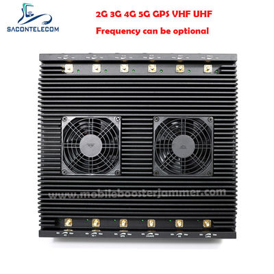 12 Antenas 80W Potência Jammer de sinal de multi-frequência Bloqueador de Wi-Fi de desktop para 2G 3G 4G 5G Wi-Fi GPS