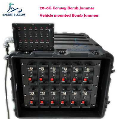 20-6Ghz 550w 11 Bandas Bloqueador de Bombas para Comboio de Veículos Sistema de Bloqueio de Comboio DDS