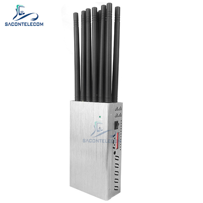 12 canais 20w 2 horas de trabalho Portable Wi-Fi Jammer para celular GPS