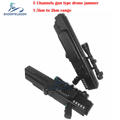 O construtor 1500 do jammer do sinal do zangão da arma do UAV mede 5 canais construídos na bateria