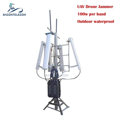 700w fora impermeável 3KM UAV Drone Jammer sinal GPS Jammer Blocker sinal