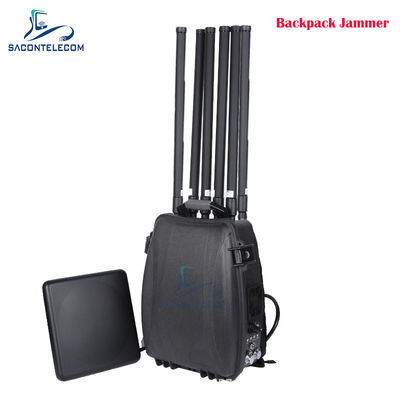 6 canais 300w Poderosos Mochila Drone Jammer de sinal 433 900mhz GPS 2.4G 5.8G