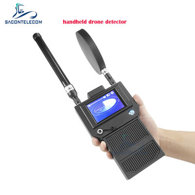 Detector de Drones Portátil 400-6000MHz com Alcance de 2km e Cobertura de 360° para Drones UAV e FPV