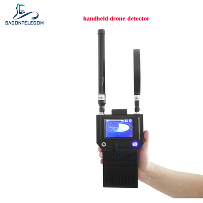 Detector portátil de sinal anti-drone de raio de 1,5 km a 2 km 400-6000mhz detector de drones UAV portátil