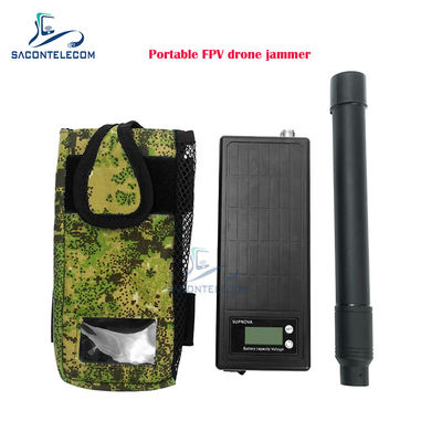 Interruptor de drones portátil FPV com alcance de 1,5 km e 50W de alta potência para interferência de sinal anti-drone