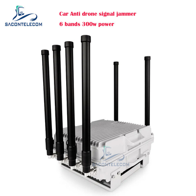 300w 6 canais Car Anti Drone Jammer UAV FPV Drone Jamming Bloqueio veículo de defesa montado para carro