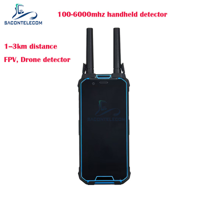 H2L 1,5 km Locador de drones portátil de 1,5 km de 100-6 GHz Detector de drone portátil FPV