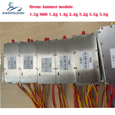 1.2G 30W Módulo de Bloqueio RF Anti Drone Jammer com Frequência Personalizada para Defesa de UAV
