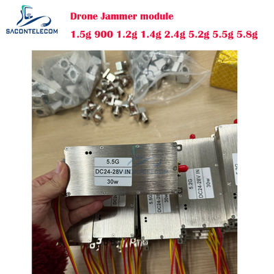 30W 1.5G GPS Anti Drone Jammer Module com Frequência Personalizada para RF Jamming