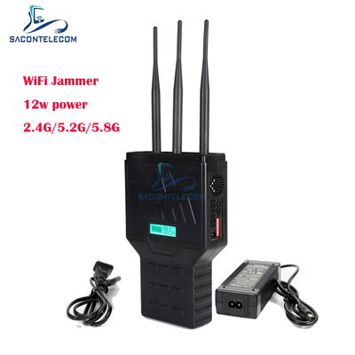 Interruptor de sinal de telefone móvel portátil com banda 2.4G 5.2G 5.8G até 50m de alcance e cobertura de 3 bandas