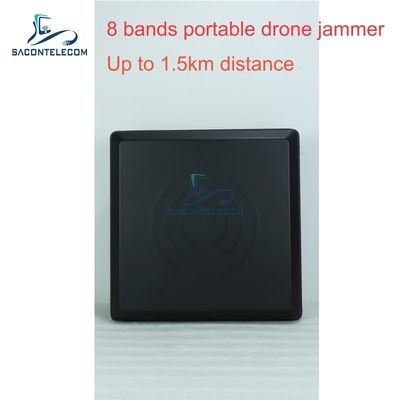 Bloqueador de Drone Anti-Drone Portátil com Design Leve de 7kg, Bateria Interna Substituível e Interferência Direcional para Bloqueio de Sinal de UAV