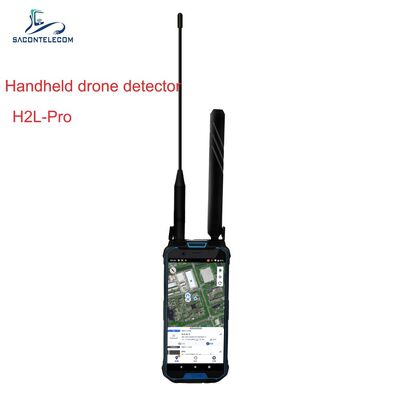 Detector de drones portáteis com faixa de frequência de 100-6000 MHz e distância de detecção de 3 km para detecção de FPV