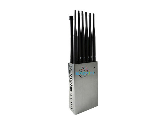 8.4W 12 Antenas Bloqueador de Sinal Portátil com Raio de Proteção de 20m para Bloqueio de Sinal de Celular e Móvel