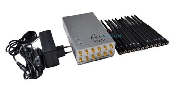 Interruptor de sinal portátil com 12 canais Bateria de 10000mAh e raio de proteção de 2-20m para GPS WiFi e 4G