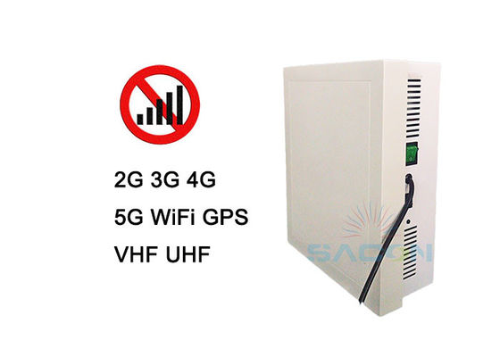 Interruptor de sinal 5G de 10 canais com alcance de 50m e potência de saída de 26W para bloqueio de telefone móvel