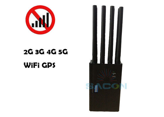 8 Antenas 20m Alcance 4W Potência de Saída Bloqueador de Sinal de Celular Bloqueador de WiFi