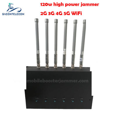 180W 6 canais Interruptor de sinal de computador com 20-150m raio de interferência para 2G 3G 4G 5G GSM CDMA Bloqueio